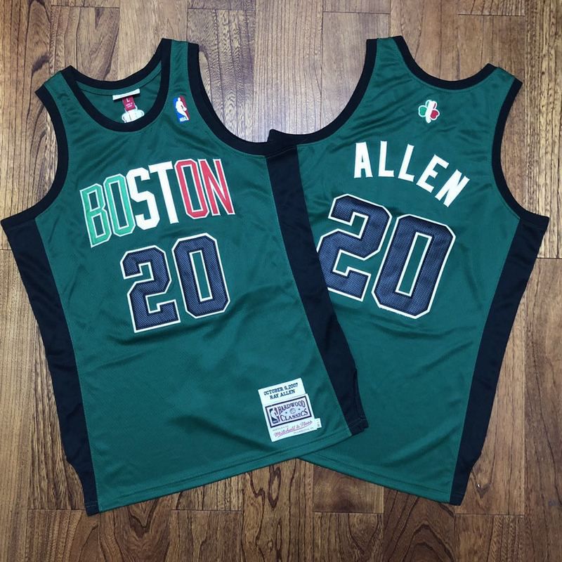 Cheap Men Boston Celtics 20 Allen Green Rainbow font embroidered 2021 NBA Jersey
